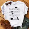 Maycaur Kawaii Cats Print Summer Cute Unisex Tshirt Funny Cartoon T Shirt Female Ullzang Tshirt 90s Fashion Korean Style Top Tee