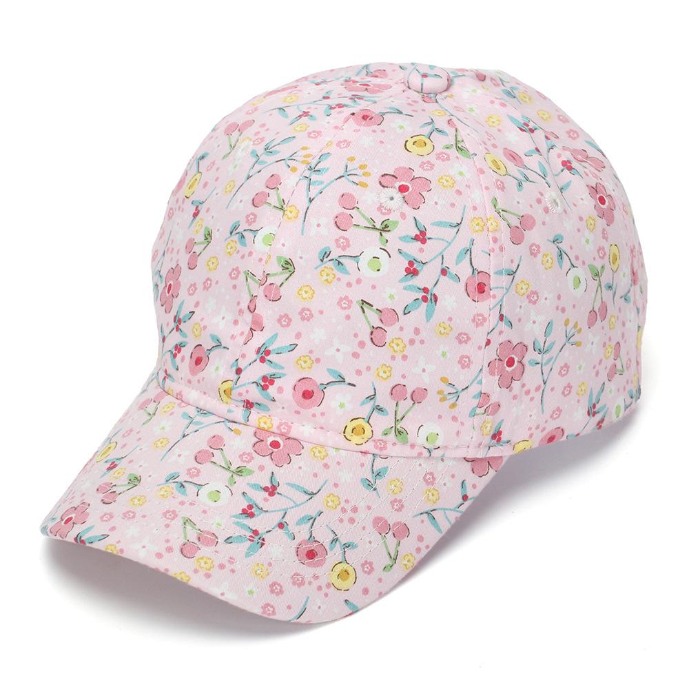Children's Small Flower Baseball Cap, Girl's Curved Brimmed Baseball Cap, Boy's Breathable Sun Protection Hat