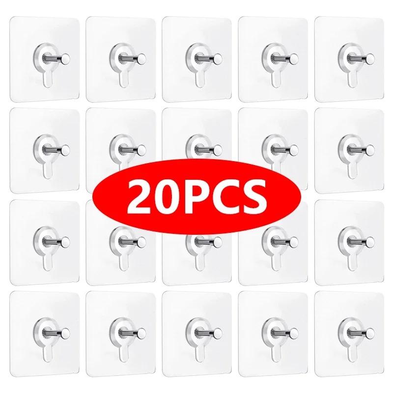 Strong Adhesive Wall Hook Without Piercing Picture Hanger Self-adhesive Wall Hangers Without Holes for Frame Poster Photo Clock