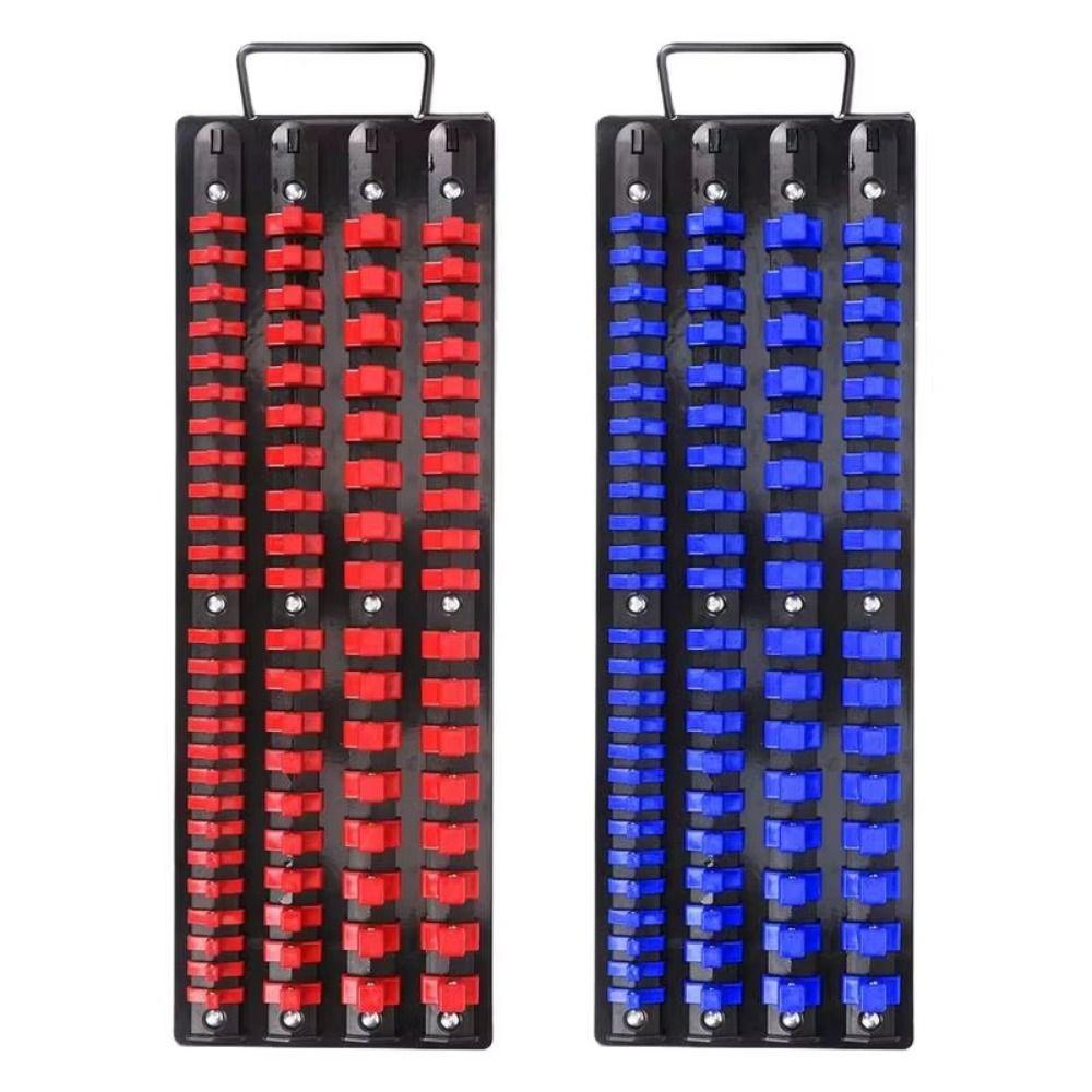 Secure Outlet Design Socket Holder 1/4 3/8 1/2 Best Socket Storage Organizer  Heavy Duty