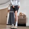 Grey Culottes Women's New High-waisted Casual Wide-leg Pants Loose and Lazy Style Glutinous Rice Culottes