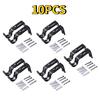 Curtain Rod Brackets for Adjustable, Premium Rod Bracket for Walls, Drapery Rod Holders Hardware Window Curtain Rod Support Hang