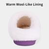 Fashion Smile PoP Winter Fuzzy Women Slippers Indoor Antiskid Fur House Slippers Outdoor Warm Fleece Slippers With  Memory Foam Slippers