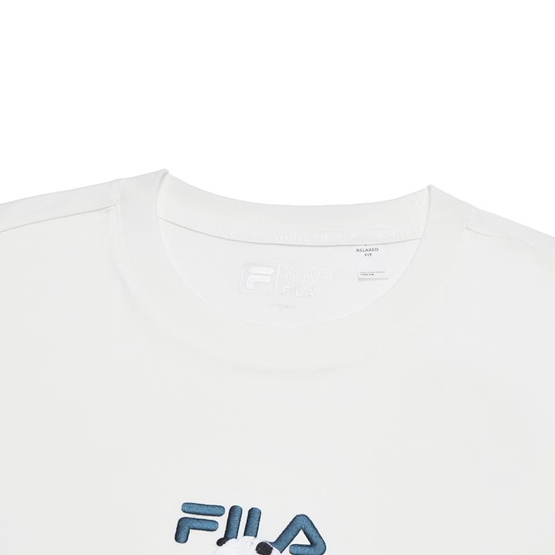 FILA HERITAGE T Shirt Men's Cloud White F11M538120FWT