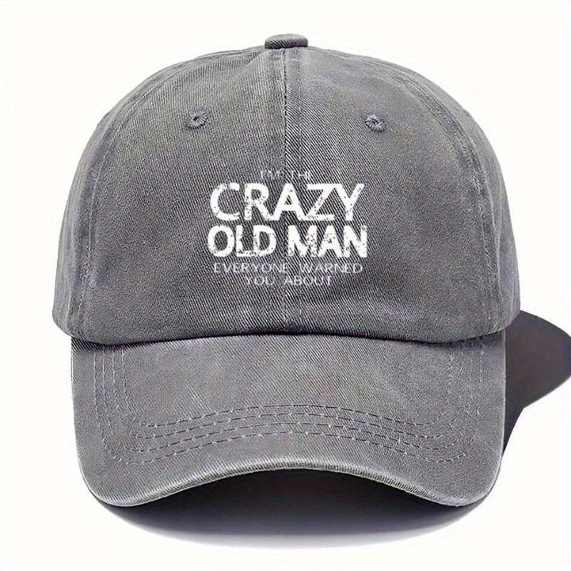 Distressed Retro Baseball Cap Worn Text Slogan Street Culture Adjustable Sun Hat