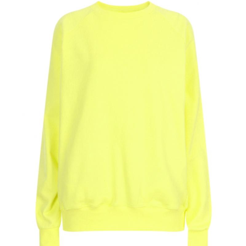 Shop Women Round Neck Stitch Pocket Raglan Sweatshirt Pink Dai Wsh 20327