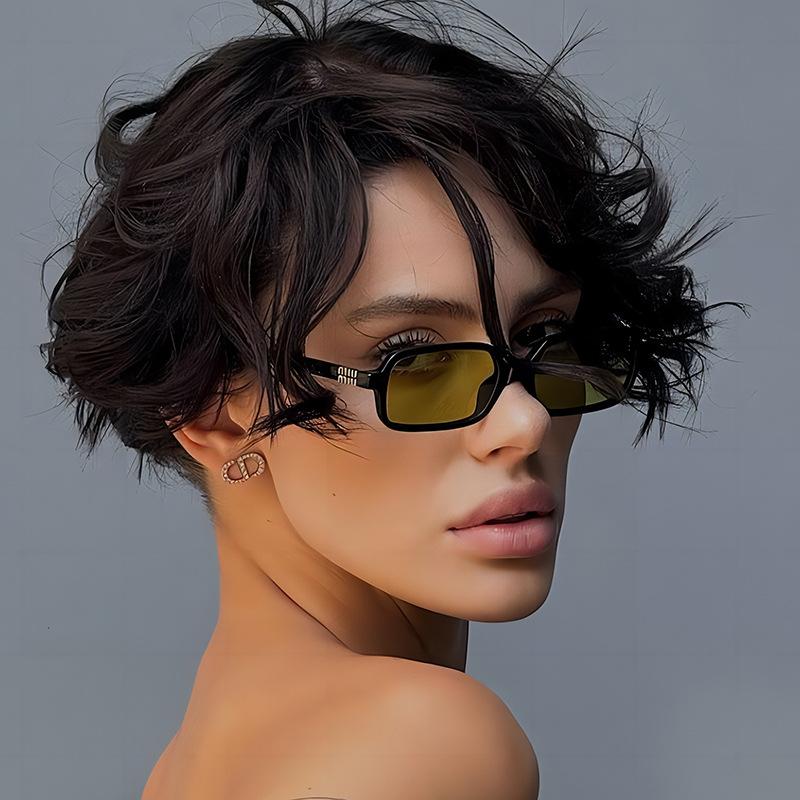 New Women Vintage Rectangle Sunglasses Fashion Man Designer Shades Sun Glasses Small Frame Square Eyewear UV400 Glasses