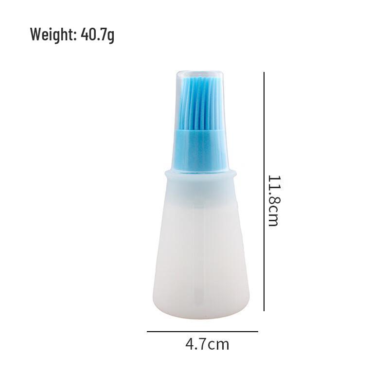 Silicone Oil Dispenser Brush with Scale and Lid