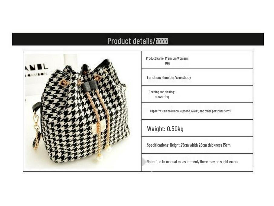 Spring Ethnic Style Printed Canvas Bucket Bag with Trendy Shoulder Strap for Women