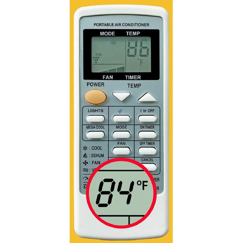 Replacement for Sharp Portable Air Conditioner Remote Control CRMC-A705JBEZ CV-P09LV AY-A9GR CV-2P10SC CV-P09LX CV-P10LC CV-P10MC CV-P10NC CVP10NC-D