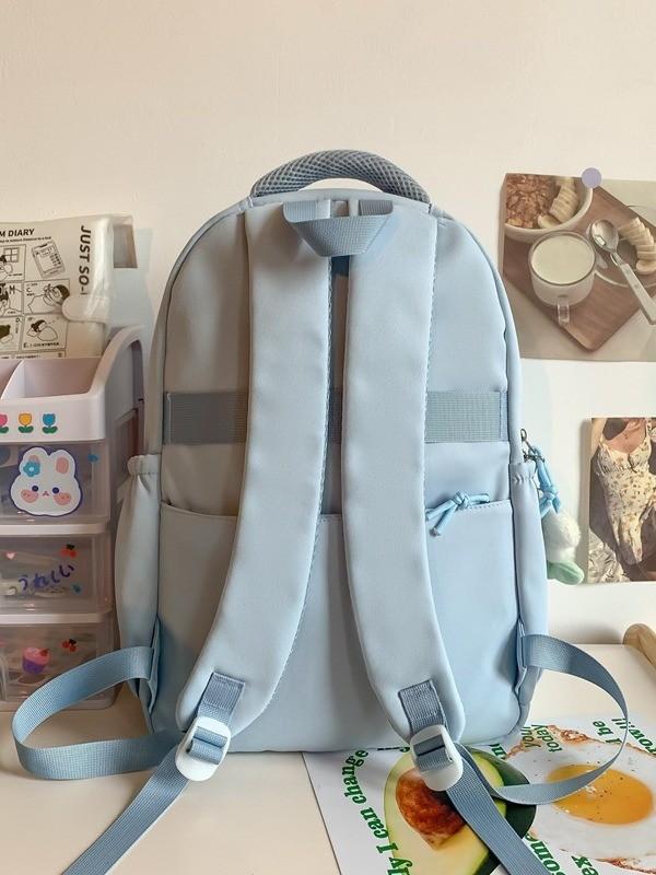 School Backpack For Girls And Boys Nylon Multicompartment With Padded Straps For Students