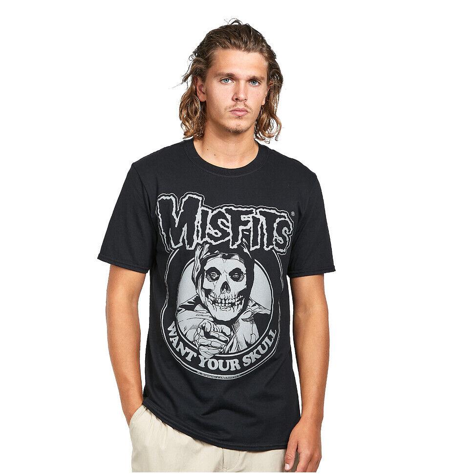 

Черная футболка унисекс Misfits Want Your Skull