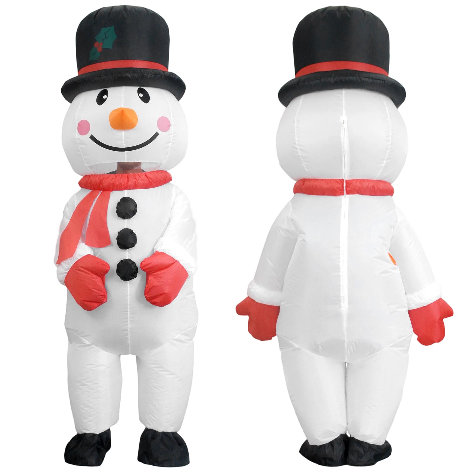 

Joyasslly Снеговик Рождественский Кигуруми для Рождества Надувной Снеговик Забавный Костюм с Воздушным Насосом и Идеально подходит для Веселья на Вечеринке Взрослые, Костюм,