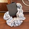 Korean Style Satin Large Intestine Ribbon Hairband Gentle Temperament Black Mourning Hair Accessories