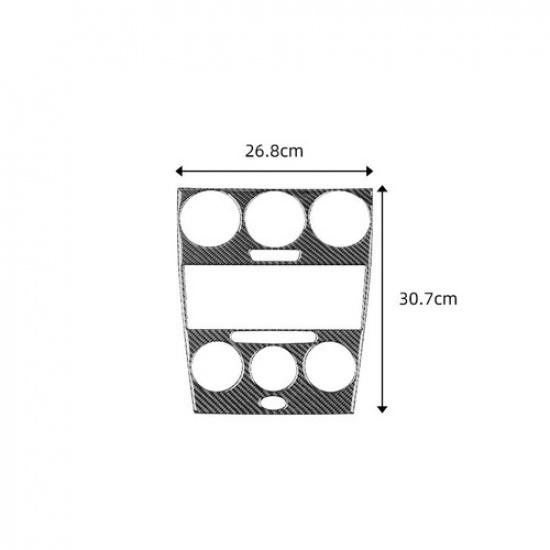 Carbon Fiber Central Control Dashboard Cover Sticker For Mazda 6 2006 2007 2008