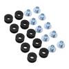 10 Sets Motorcycle Grommets Bolt Kit Rubber Metal Fairings Accessories Replacement for Suzuki