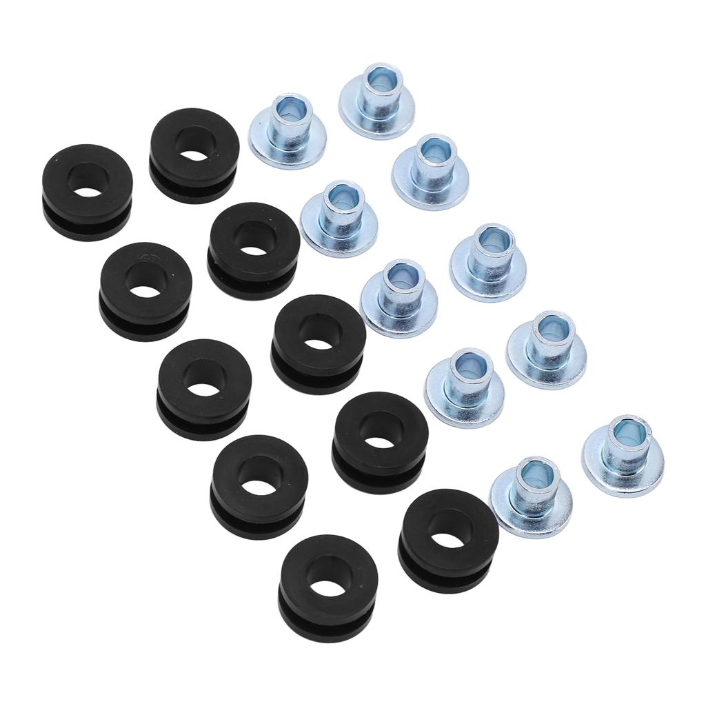 10 Sets Motorcycle Grommets Bolt Kit Rubber Metal Fairings Accessories Replacement for Suzuki