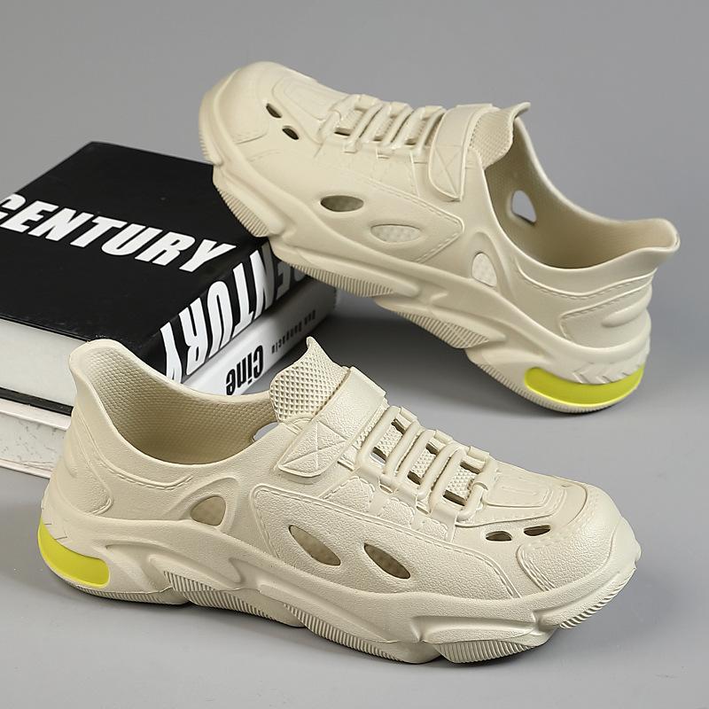 [25 Years of New Models] Summer Wear Men's Sandals EVA Deodorant Non-slip Coconut Hole Shoes Male Internet Celebrity Explosion