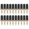 20pcs 3.5mm Headphone Audio Plug DualChannel Stereo Audio Adapter for Headset Repair Replacement