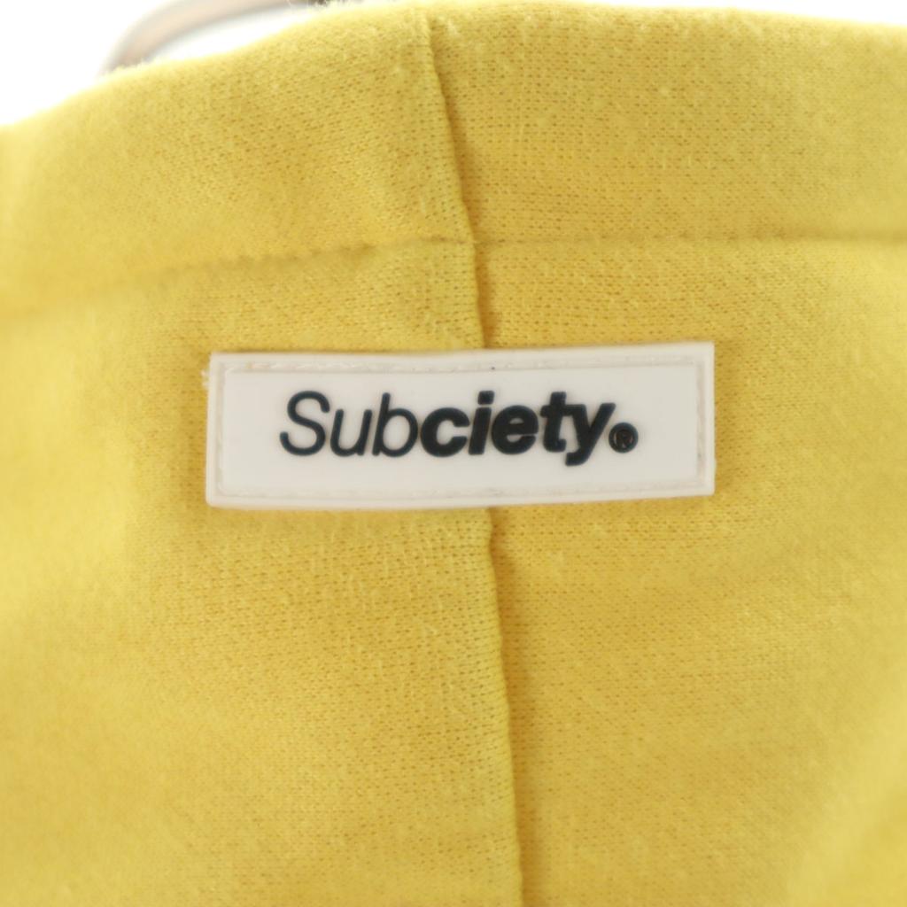 Subciety Long sleeve Sweatshirts L yellow Brushed back of pullover Men's Used