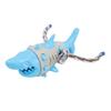 Dog Chew Food Dispensing Toy Tooth Cleaning Shark Shaped Stress Relief Chew Teething Toy for Puppy