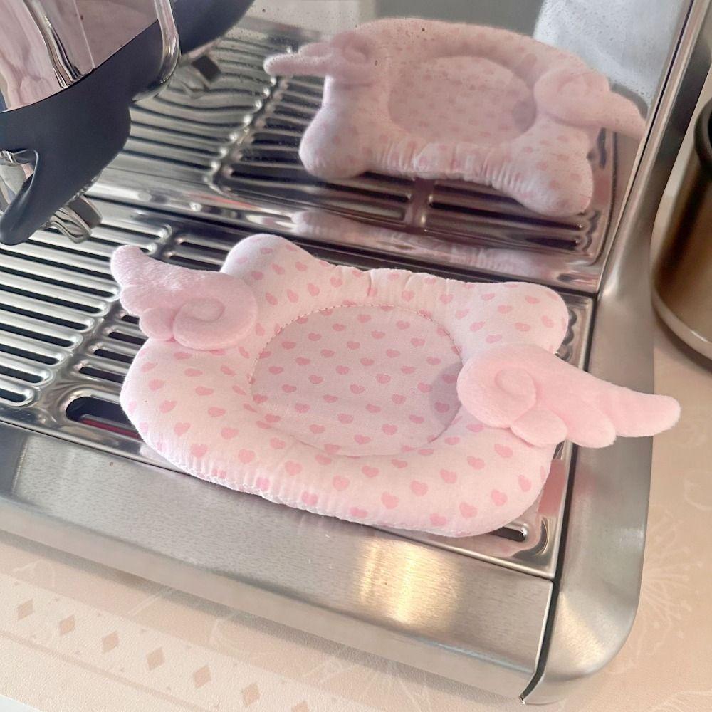 Heart Print Insulated Coaster Angel Wings Decoration Table Mat New Cup Mat Home Decoration