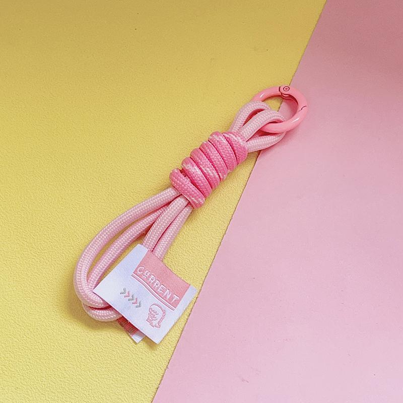 Colorat împletit frânghie curea breloc pentru telefon caz femei Anti-pierdere mașina brelocuri geantă agățat accesorii breloc