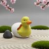 1pc Creative Hatching Cute Resin Little Yellow Duck Cartoon Ornament, Rustic Outdoor Potted Plant Garden Desktop Decoration, Holiday Gift