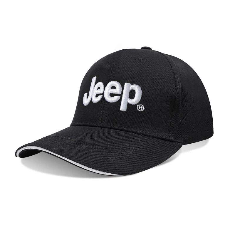 

For Jeep 1PC For Jeep Car Emblem Embroidery Snapback Baseball Cap Spring And Autumn Outdoor Breathable Adjustable Casual Hat чорний