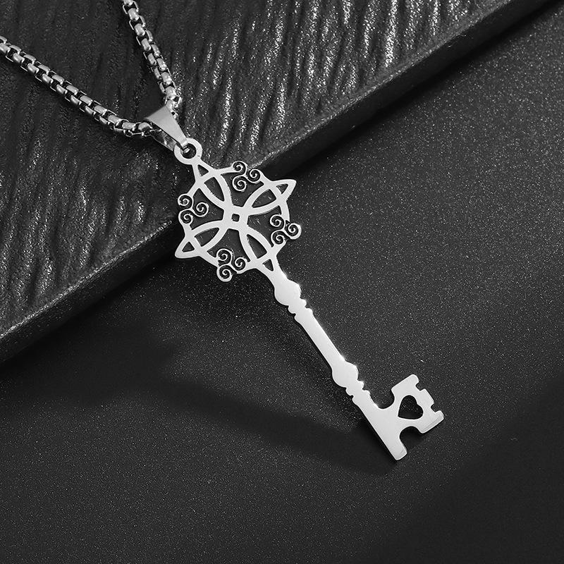 Accessories Witch Knot Key Style Fashion Pendant Necklace