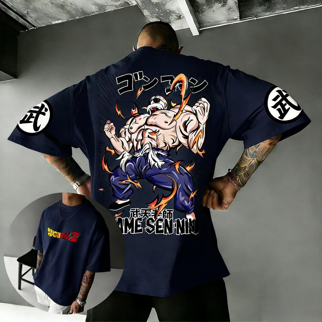 Dragon Ball Anime T-Shirt Herren Damen Baumwolle Kurzarm Meister Roshi Grafik-T-Shirt Japanische Streetwear Sommer Freizeit-Oberteile 2026 Y2k