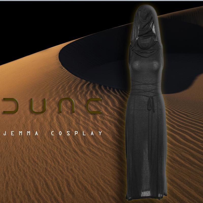 Wasteland Aesthetics Dune Косплей Сексуальные летние платья с капюшоном CyberPunk Gothic Witch Queen Y2K Streetwear Костюмы на Хэллоуин