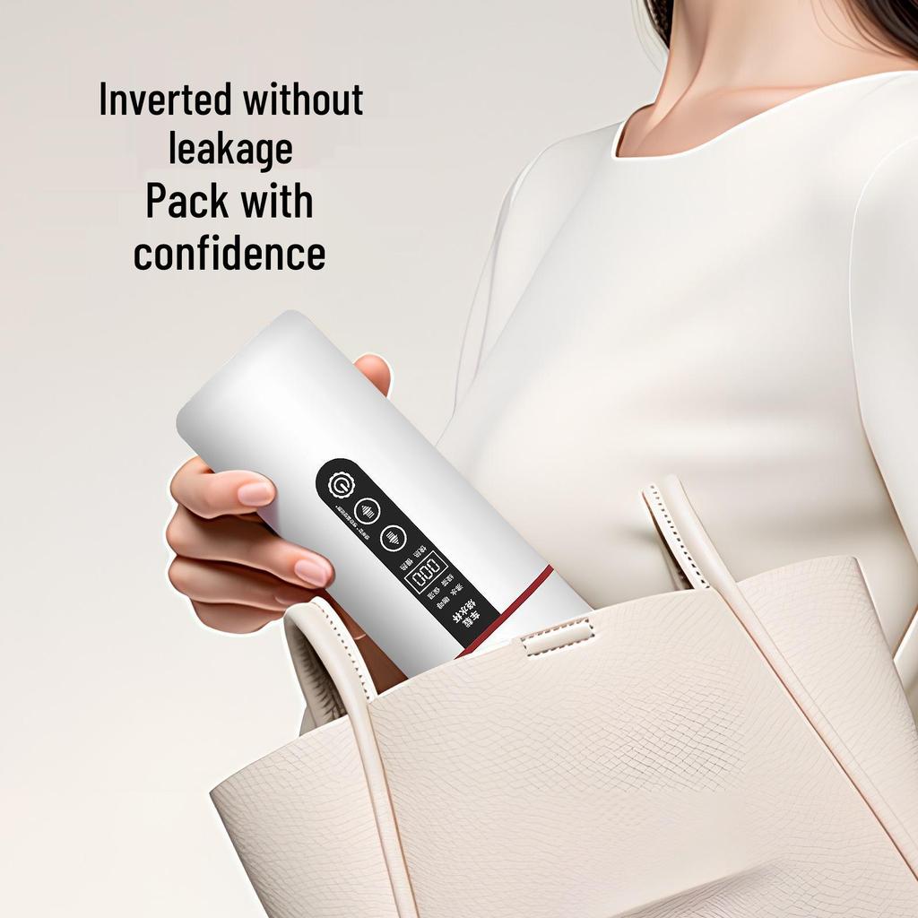 Dvounapěťová auto elektrická konvice: USB chytrý vyhřívaný izolační hrnek pro 12V/24V