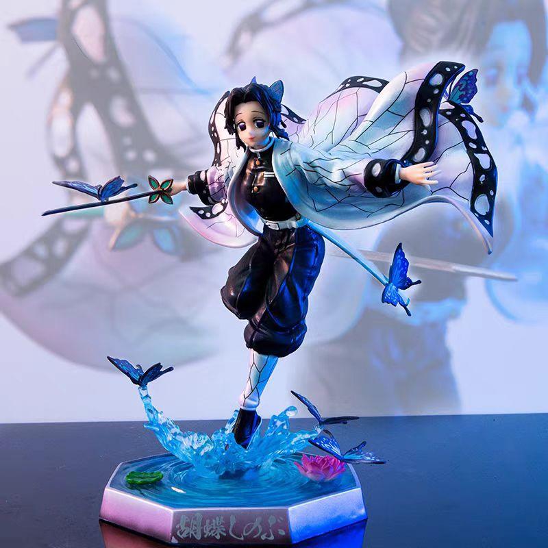 23cm Anime Figur Kochou Shinobu Fliegende Haltung Statue Figur Sammlerstücke Ornamente Modell Puppe Spielzeug Geschenk
