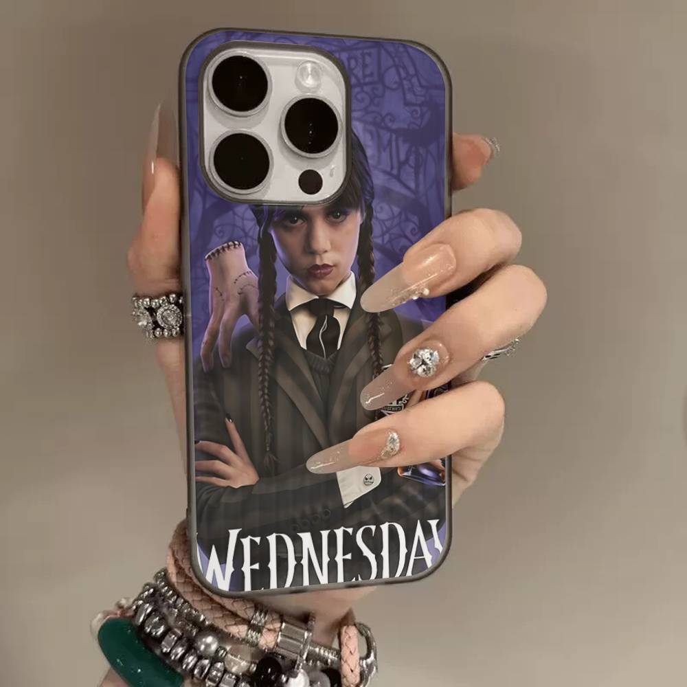 

MOVIE W-Wednesday For Phone 17 16 15 14 13 12 11 Pro Max Plus Pro Air Phone Case Corrugated Stripe Back Cover iPhone 13