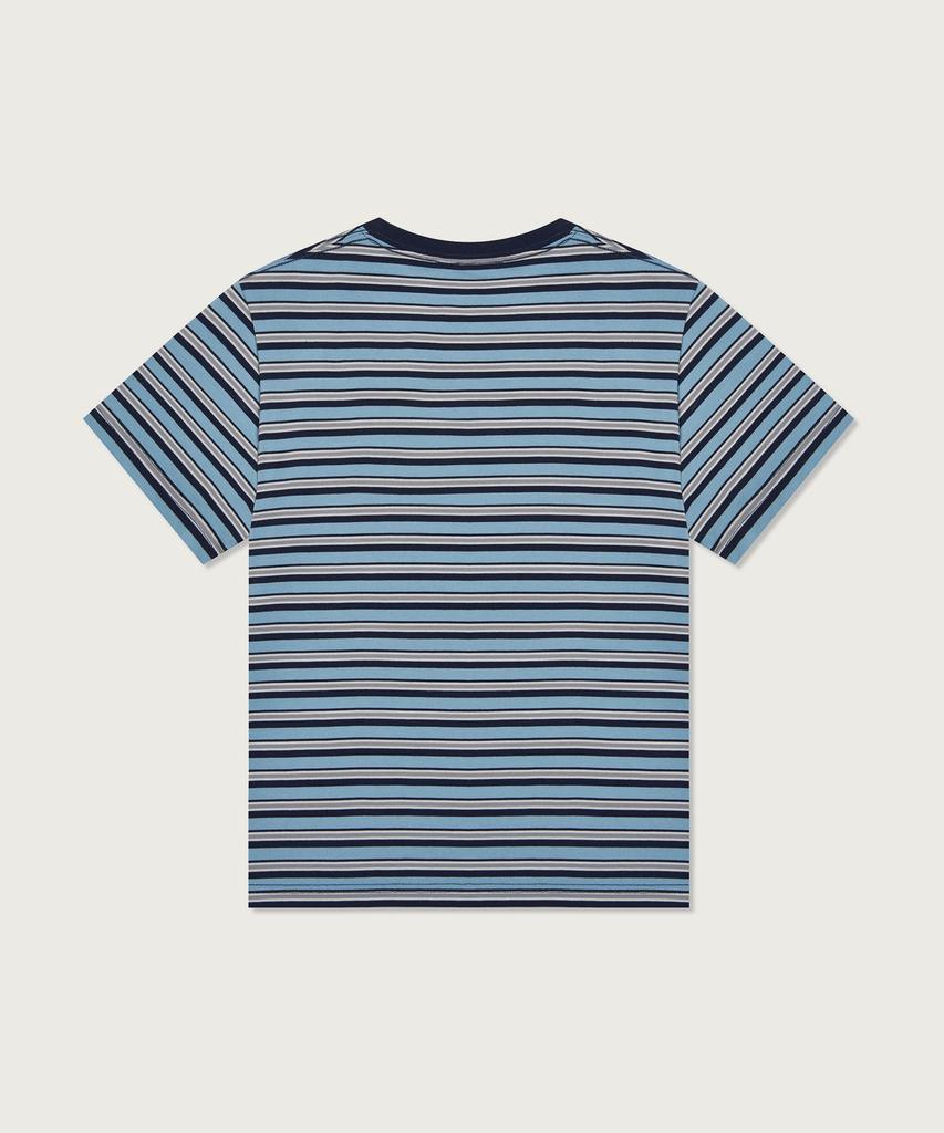 CHAMPION Women'S C-Logo Striped T-Shirt Blue