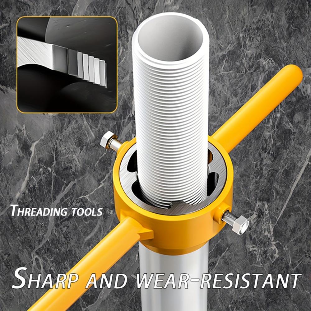 6KS Sada závitníků na plastové trubky 1/2" 3/4" 1" 60° Kuželové Závitovací nástroje na vodovodní potrubí Sada ručních závitníků na PVC/NPT