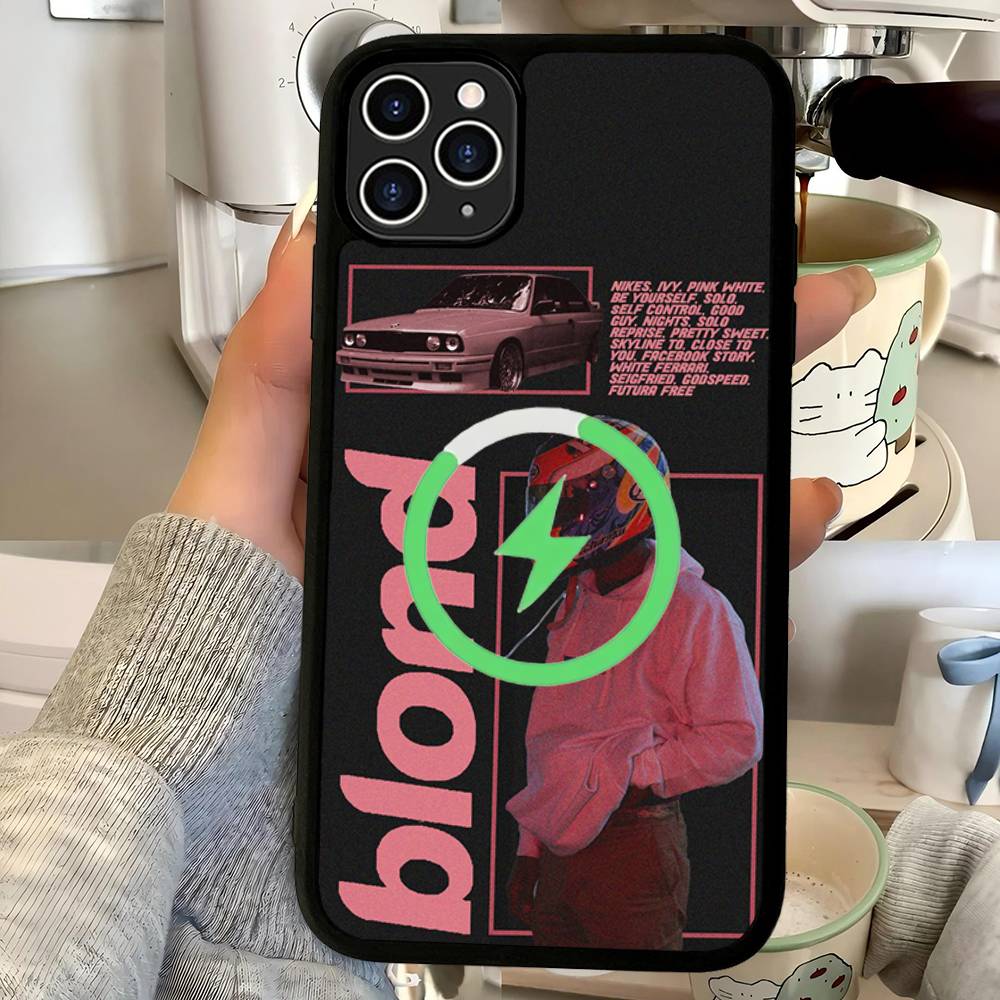 Classic Singer F-Frank O-Ocean Magnetic Wireless Phone Case For IPhone 17 16 15 14 13 12 11 Pro Max Plus Mag Phone Cover
