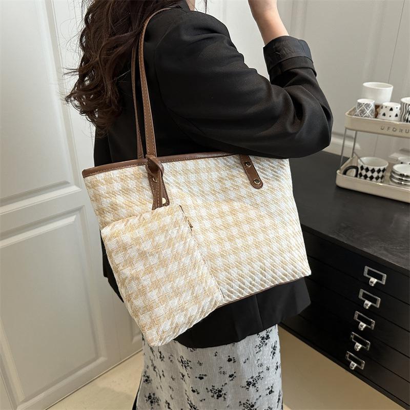Große Kapazität Tragetasche Handtasche neue High-End-Optik vielseitig und schön Pendlertasche Schulter-Achseltasche Damentasche