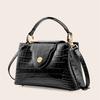Single Shoulder Zipper New Luxury Cowhide Women's Bag Casual Fashion Solid Color Handbag