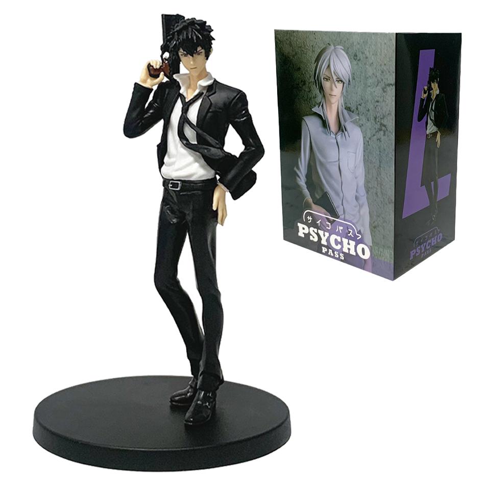 18cm Anime PSYCHO-PASS Anime Figures Kougami Shin'ya Makishima Shogo PVC Action Figures Model Anime Cartoon Model Toy Gifts