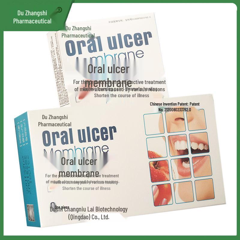 Oral Ulcer Relief Tongue Patches, 8 Tablets/Box for Mouth Blisters and Internal Heat