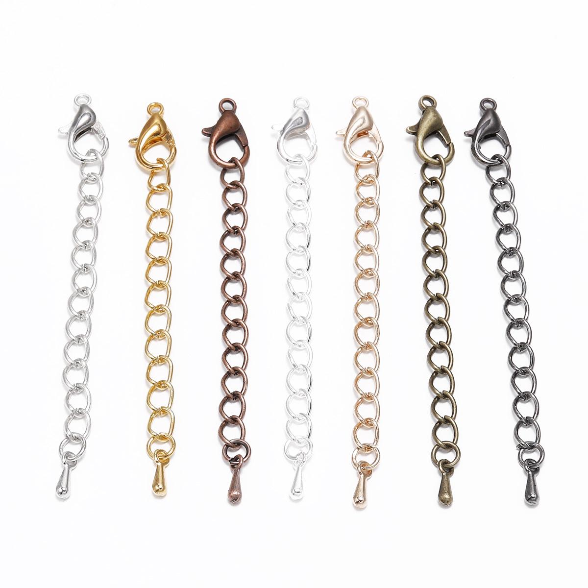 Mtma Rose Gold Lobster Buckle Extension Tail Chain, Diy Bracelet Necklace Accessories, Jewelry Making Connection Extension Chain Handmade Materials
