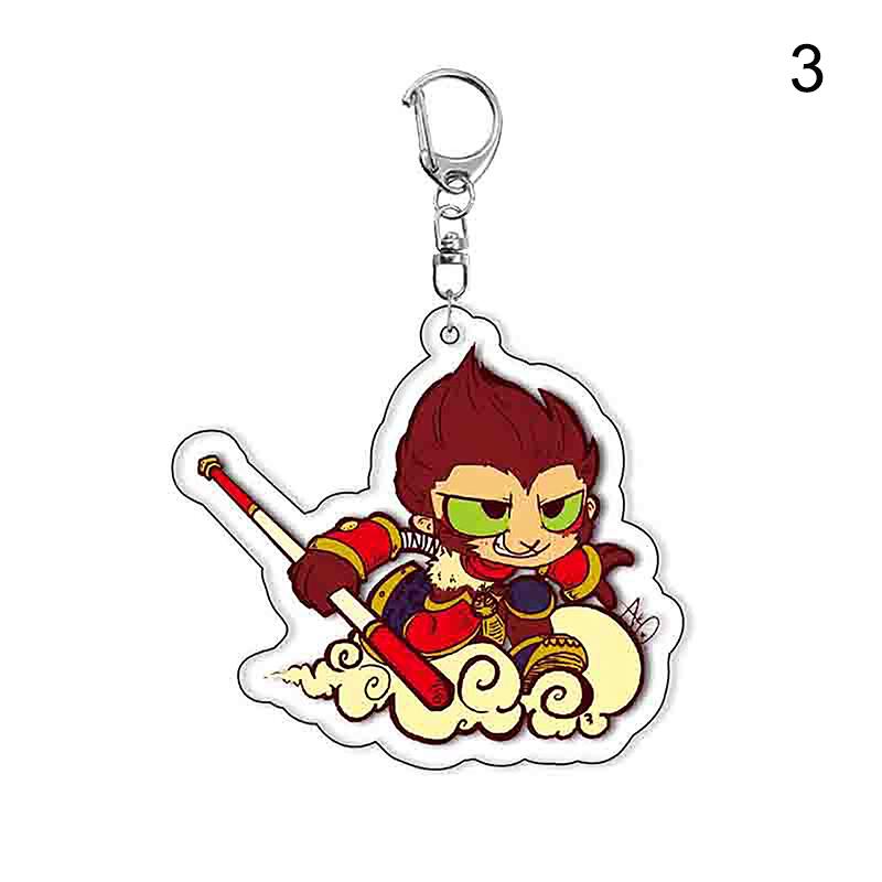 Chinese Action Game Black Myth Wukong Keychain Key Chain Ring For Bag Monkey King Sun Keyring Jewelry Gamer Fans Gaming Gift