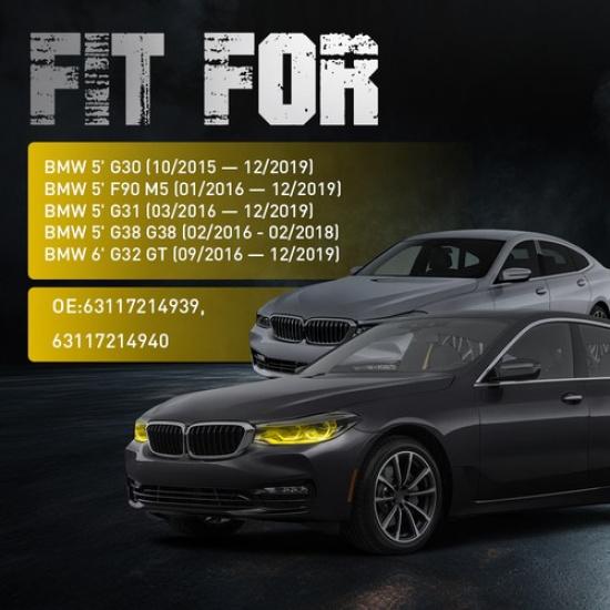 2X Headlight Angel Eyes Yellow DRL LED Boards For BMW F90 M5 G30 G31 G38 G32 GT