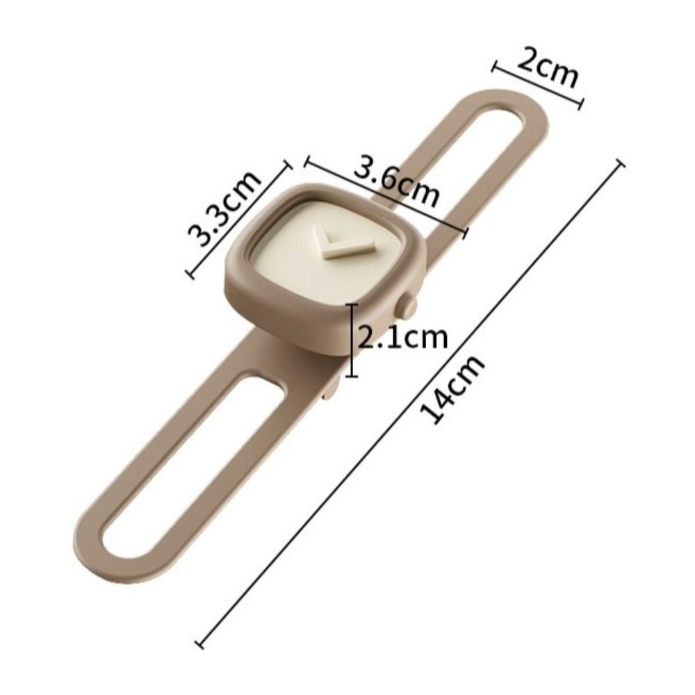 2pcs Durable Silicone Door Stopper Anti-Shock Mute Anti-crash Pad Watch Shape Practical Door Handle Bumper Home Decoration