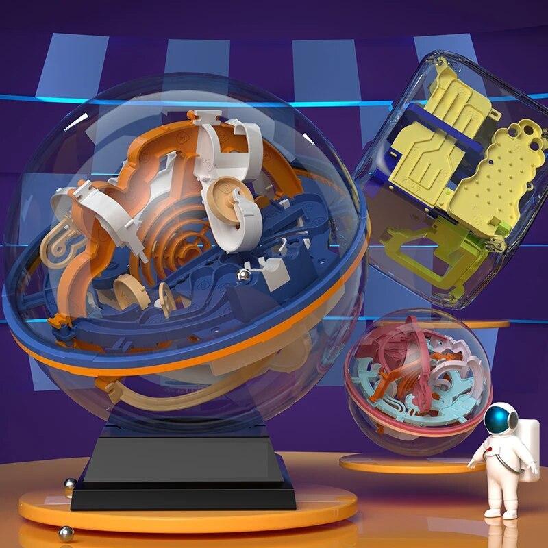 3D Magická Intellect Ball Balanční Labyrintová Hra Puzzle Hračka pro Děti Kluky Dívky, Nejlepší Dárek pro Děti