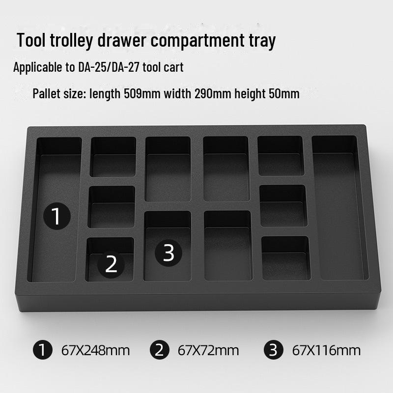 Green Forest Tool Cart Accessories: Magnetic Wrench & Cup Holder with Slot Parts Box