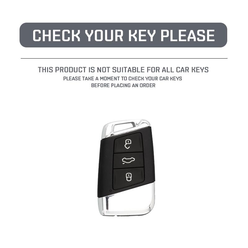 Abs Carbon Fiber Car Key Case Cover For Vw Volkseagen Passat B8 Magotan For Skoda Superb A7 Kodiaq Seat