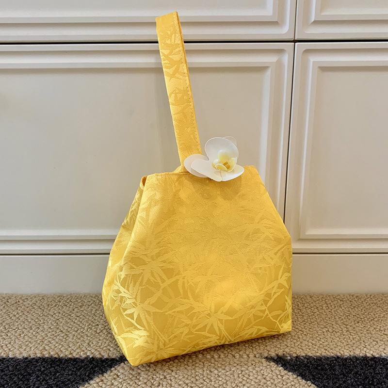 

Модная повседневная сумочка Бабочка Орхидея Пион Бамбук Универсальная сумочка жёлтый